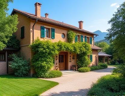 Exterior view of the Alpeggio Verde agriturismo.